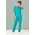 Womens Avery Slim Leg Scrub Pant - Teal