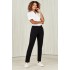 Womens Comfort Waist Slim Leg Pant