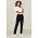 Womens Comfort Waist Slim Leg Pant - Black