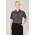Womens Florence Plain Short Sleeve Shirt - Charcoal