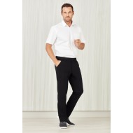 Mens Comfort Waist Flat Front Pant
