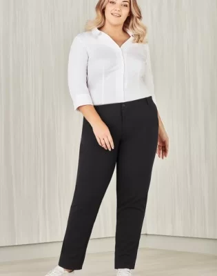Womens Comfort Waist Straight Leg Pant