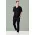 Mens Avery Straight Leg Scrub Pant - Black