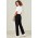 Womens Comfort Waist Cargo Pant - Black