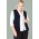 Womens Button Front Knit Vest - Navy