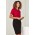 Womens Marley Short Sleeve Jersey Top - Cherry