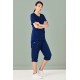 Womens Avery Round Neck Scrub Top