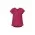 Womens Kayla V-Neck Pleat Blouse - Raspberry