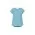 Womens Kayla V-Neck Pleat Blouse - Aqua