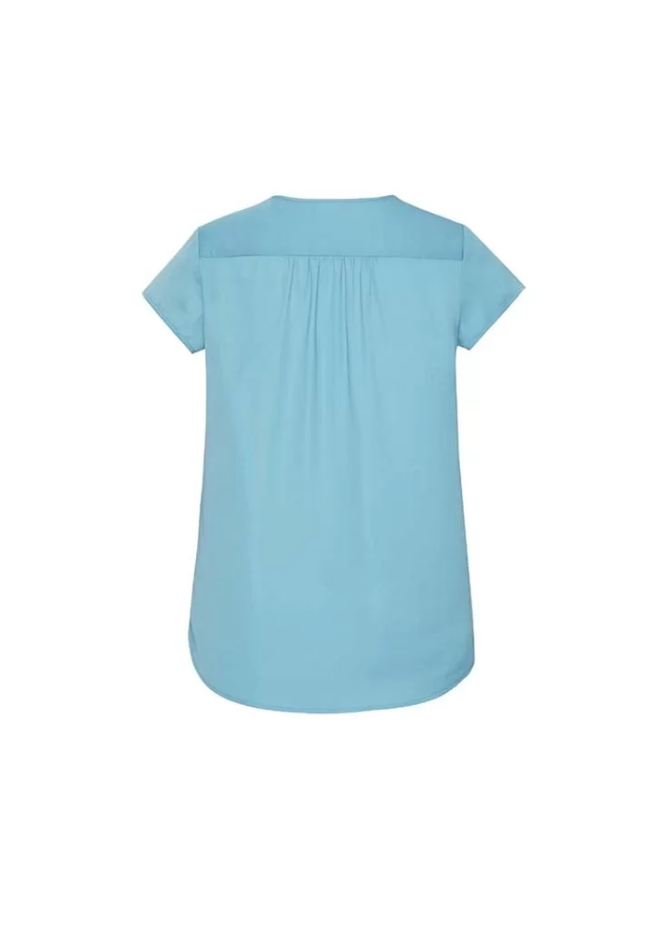 Womens Kayla V-Neck Pleat Blouse Womens Kayla V-Neck Pleat Blouse