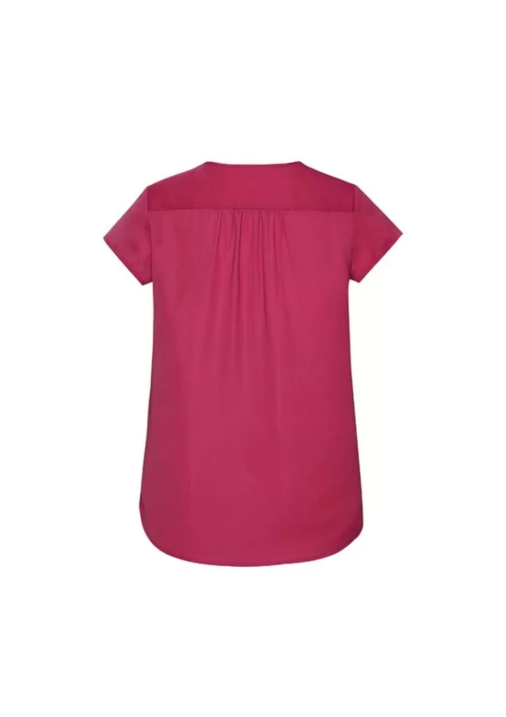 Womens Kayla V-Neck Pleat Blouse Womens Kayla V-Neck Pleat Blouse