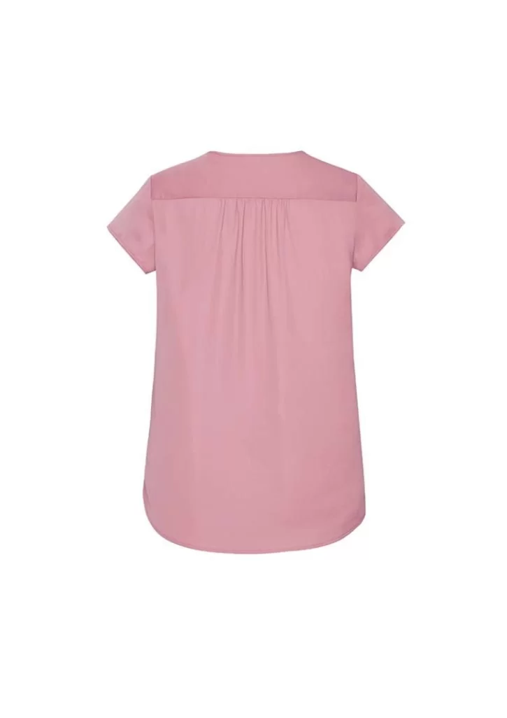 Womens Kayla V-Neck Pleat Blouse Womens Kayla V-Neck Pleat Blouse