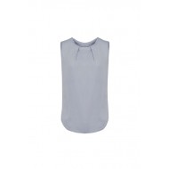 Womens Estelle Sleeveless Pleat Detail Blouse