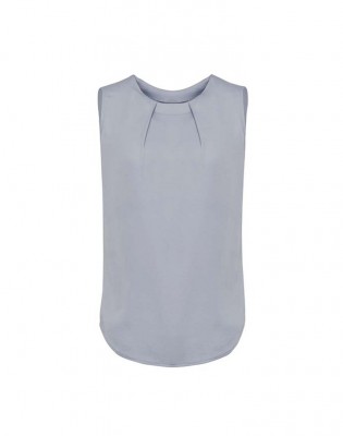Womens Estelle Sleeveless Pleat Detail Blouse