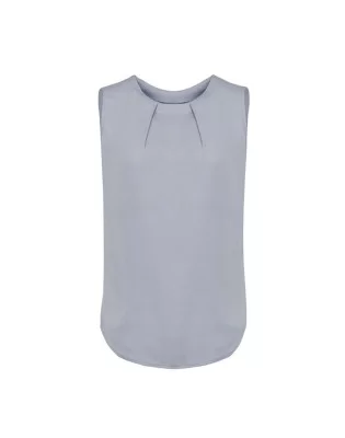 Womens Estelle Sleeveless Pleat Detail Blouse