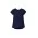 Womens Kayla V-Neck Pleat Blouse - Navy