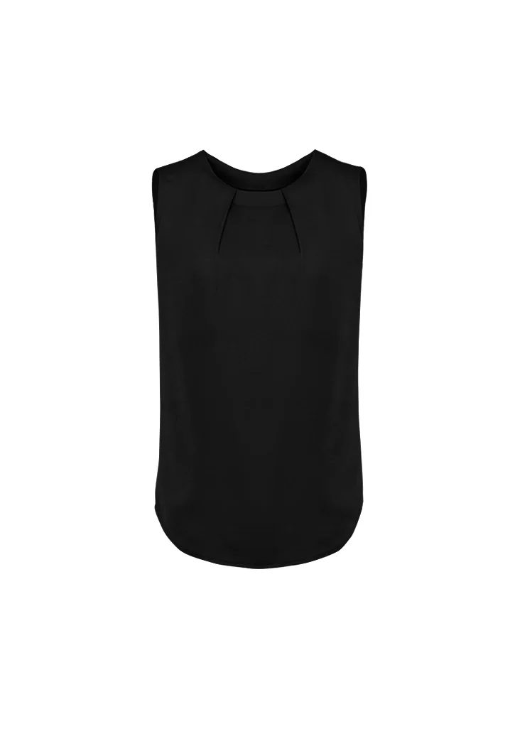 Womens Estelle Sleeveless Pleat Detail Blouse Womens Estelle Sleeveless Pleat Detail Blouse