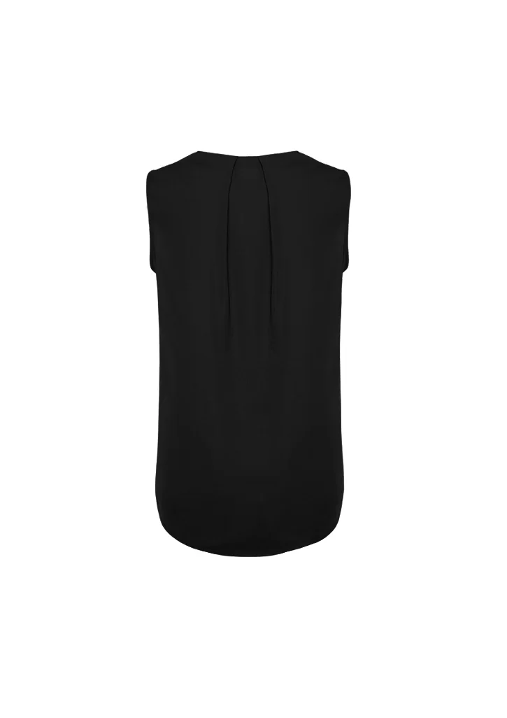 Womens Estelle Sleeveless Pleat Detail Blouse Womens Estelle Sleeveless Pleat Detail Blouse