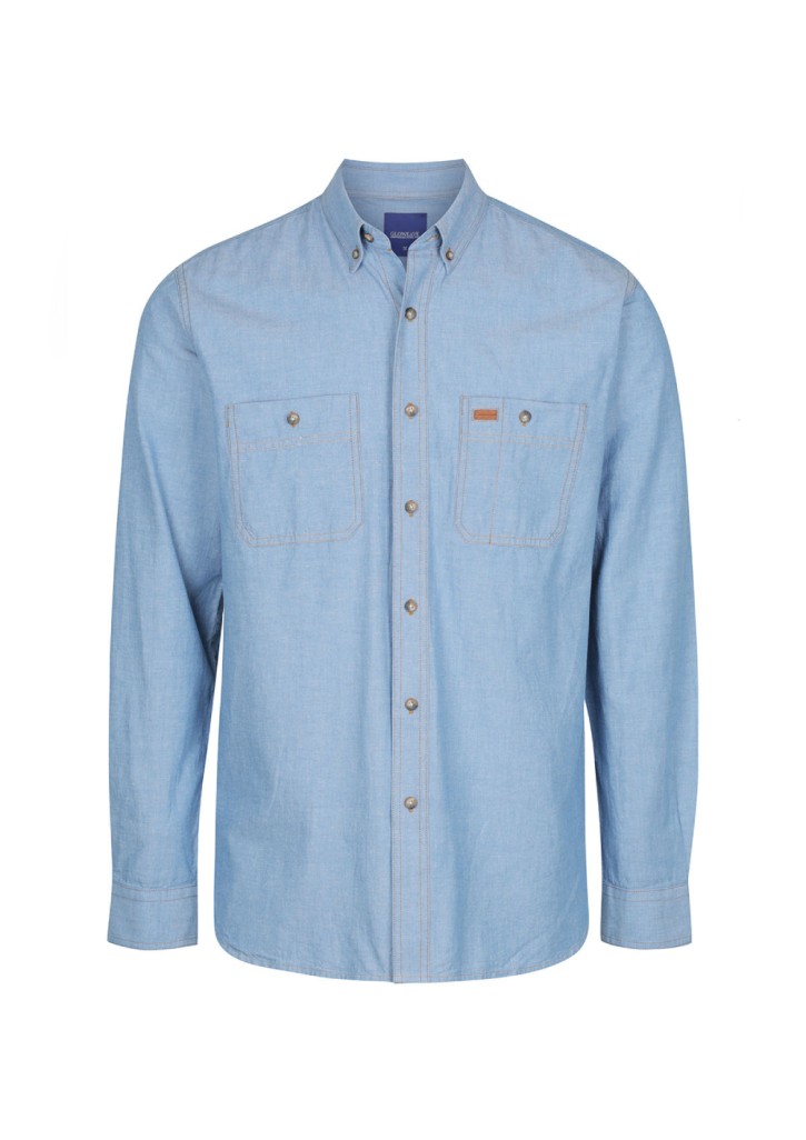 5045LN INDUSTRIAL CHAMBRAY LONG SLEEVE SHIRT