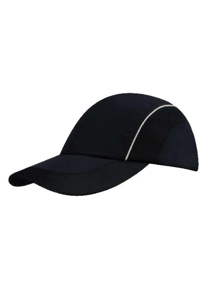 Spring Woven Fabric with Mesh to Side Panels and Peak Cap