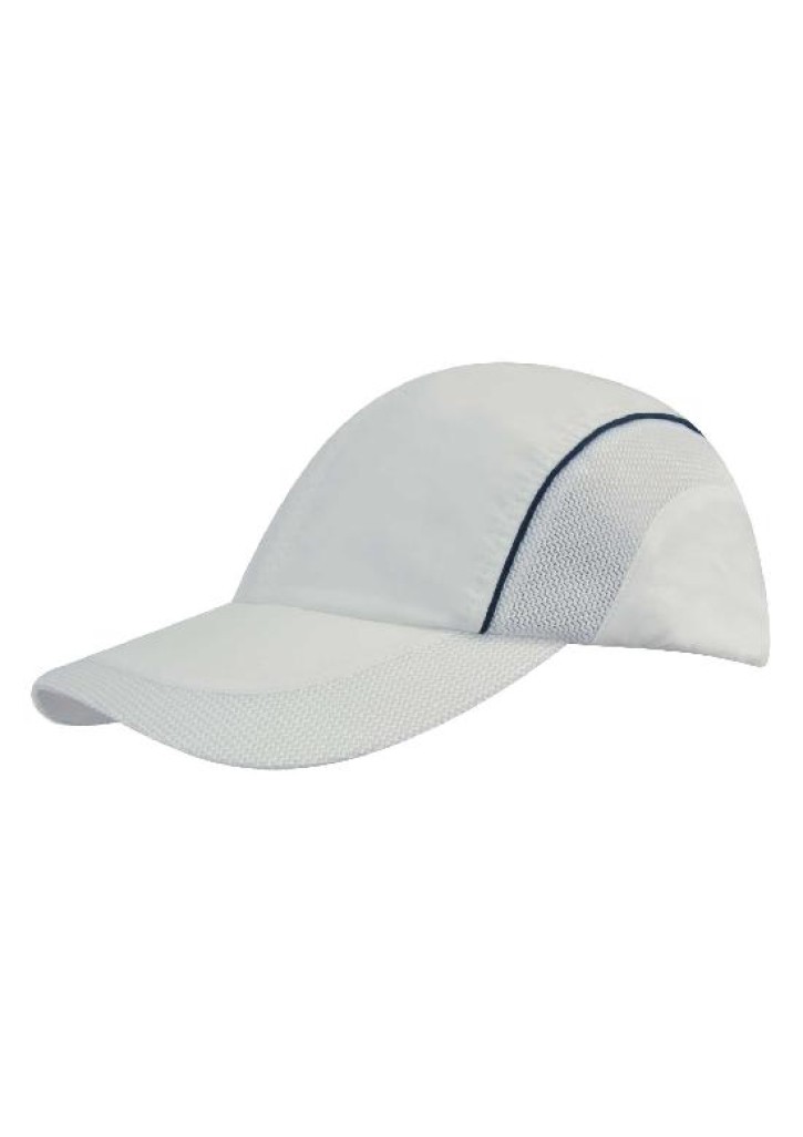 Spring Woven Fabric with Mesh to Side Panels and Peak Cap