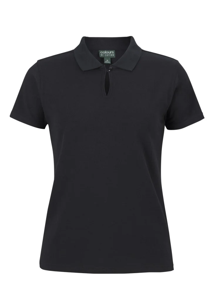 C Of C Ladies Cotton Ss Stretch Polo