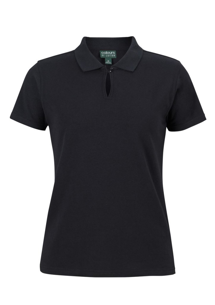 C Of C Ladies Cotton Ss Stretch Polo