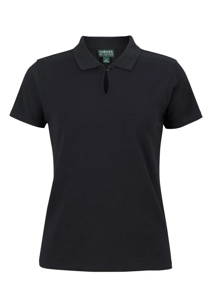 C Of C Ladies Cotton Ss Stretch Polo