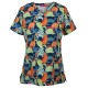 Ladies Scrub Top Printed