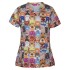 Ladies Scrub Top Printed