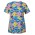 Ladies Scrub Top Printed - Smiley