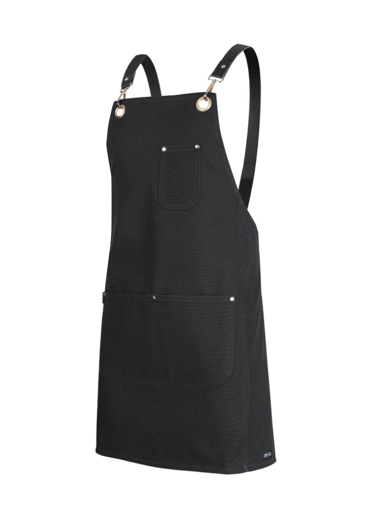 Brass Eyelet Canvas Apron with PU Strap