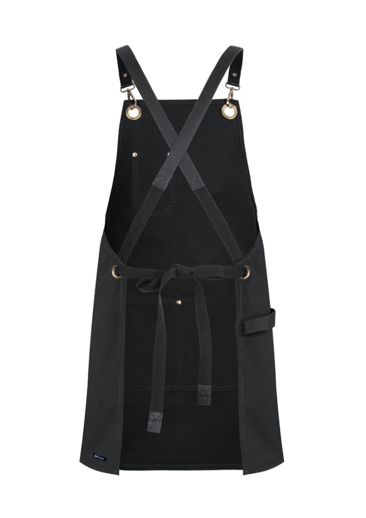 Brass Eyelet Canvas Apron with PU Strap