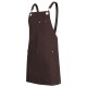 Brass Eyelet Canvas Apron with PU Strap