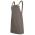 Brass Eyelet Canvas Apron with PU Strap - Latte 