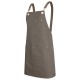 Brass Eyelet Canvas Apron with PU Strap