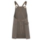 Brass Eyelet Canvas Apron with PU Strap