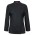 Ladies Long Sleeve Snap Button Chefs Jacket  - Black