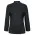 Ladies Long Sleeve Snap Button Chefs Jacket  - Black