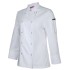 Ladies Long Sleeve Snap Button Chefs Jacket 