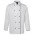 Chef Long Sleeve Jacket - White/Black Piping