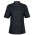 Ladies Ss Snap Button Chefs Jacket - Black