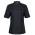 Ladies Ss Snap Button Chefs Jacket - Black