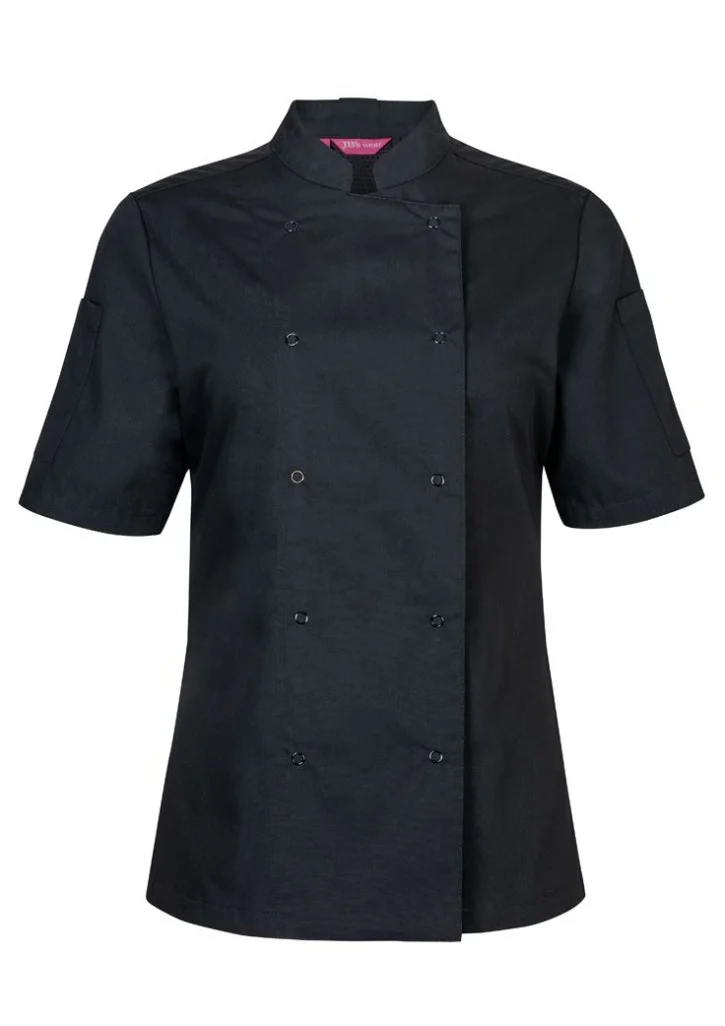 Ladies Ss Snap Button Chefs Jacket Ladies Ss Snap Button Chefs Jacket