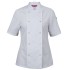 Ladies Ss Snap Button Chefs Jacket