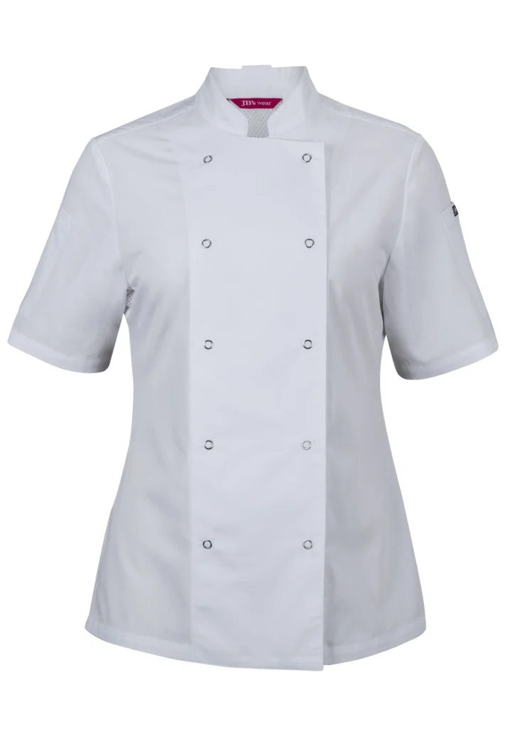 Ladies Ss Snap Button Chefs Jacket Ladies Ss Snap Button Chefs Jacket