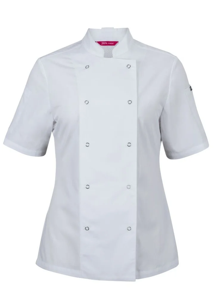 Ladies Ss Snap Button Chefs Jacket Ladies Ss Snap Button Chefs Jacket