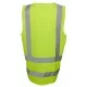 Hi Vis Yellow (D+N) Zip Safety Vest