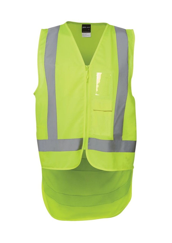 Hi Vis Yellow (D+N) Zip Safety Vest