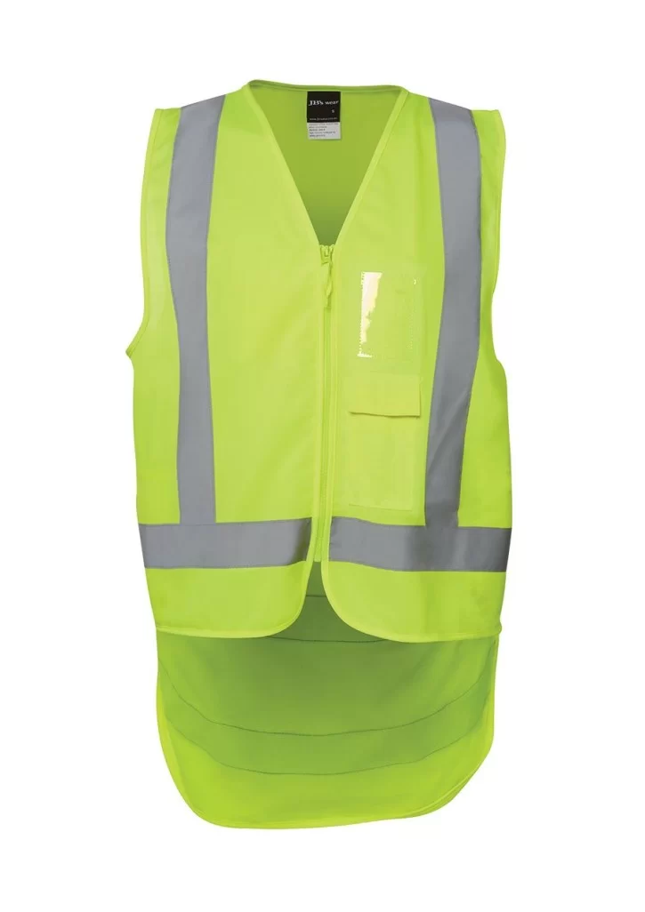 Hi Vis Yellow (D+N) Zip Safety Vest